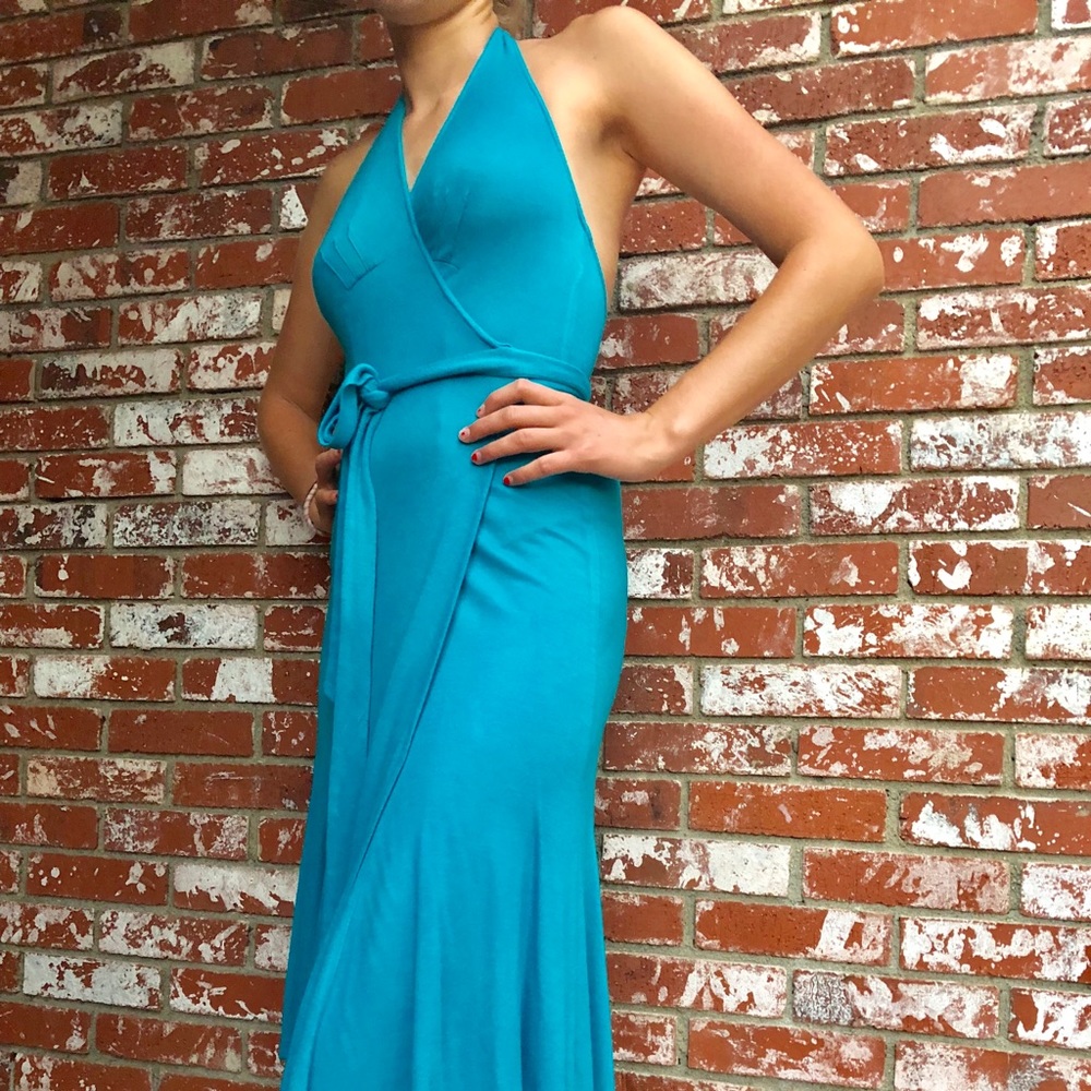 DIane Von Furstenberg Wrap halter dress